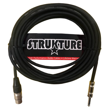 Cable Strukture Smchz20 Para Microfono Canon A Plug 6.10 Metros Negro